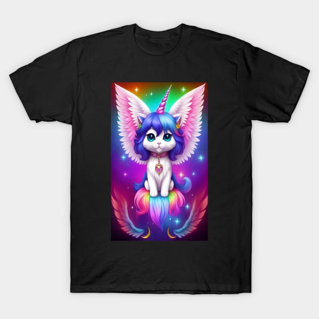 unicorn kitty T-Shirt by AS-Designs2023